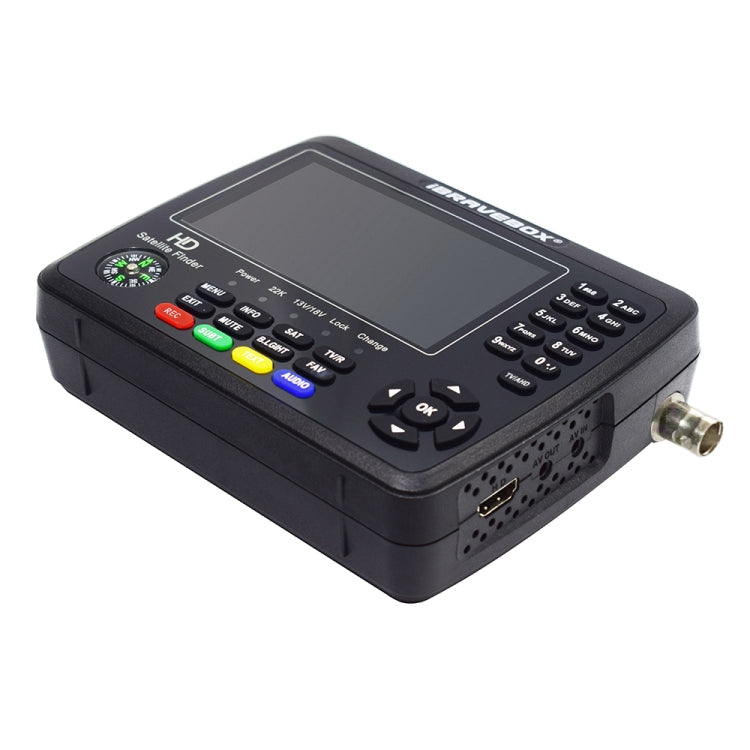 iBRAVEBOX V10 Finder Pro+ 4.3 inch Display Digital Satellite Meter Signal Finder, Support DVB-S/S2/S2X/T/T2/C AHD, Plug Type:US Plug(Black) - Satellite Finder by PMC TechLife | Online Shopping South Africa | PMC TechLife | Buy Now Pay Later Mobicred