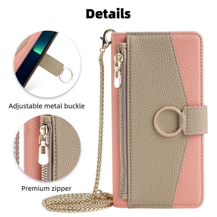 For Rakuten Big S Crossbody Litchi Texture Leather Phone Case(Pink) - More Brand by PMC TechLife | Online Shopping South Africa | PMC TechLife | Buy Now Pay Later Mobicred