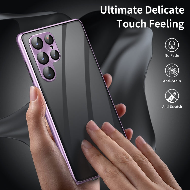 For Samsung Galaxy S25 Ultra 5G HD Full Cover Magnetic Metal Tempered Glass Phone Case(Green) - free shipping - PMC TechLife - Order now!