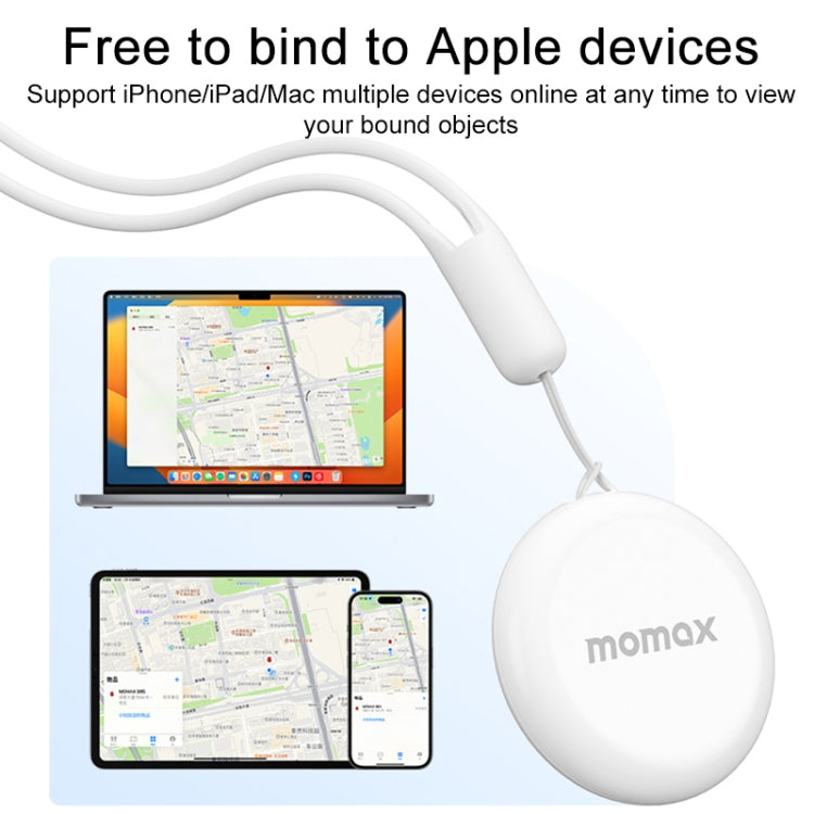 MOMAX BR7 PINPOP Wireless Location Anti-lost Device(White) - Anti-lost Alarm by MOMAX | Online Shopping South Africa | PMc TechLife | Buy Now Pay Later Mobicred