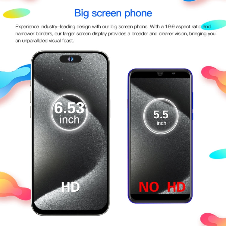i15ProMax / U18, 3GB+32GB, 6.53 inch Face Identification Android 8.1 MTK6737 Quad Core, Network: 4G, OTG, Dual SIM(Black) -  by PMC TechLife | Online Shopping South Africa | PMC TechLife