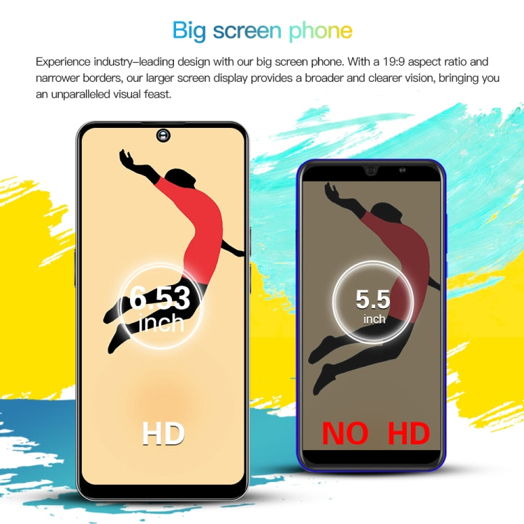 M6Pro / U30, 3GB+32GB, 6.53 inch Screen, Face Identification, Android 8.1 MTK6737 Quad Core, Network: 4G, OTG, Dual SIM(Black) -  by PMC TechLife | Online Shopping South Africa | PMC TechLife