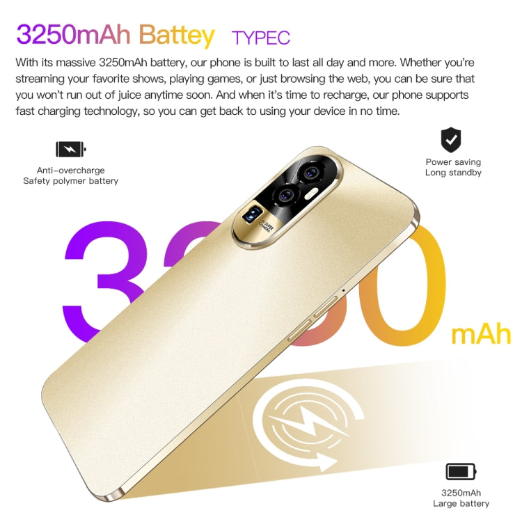 Reno10Pro+ / U22, 3GB+32GB, 6.53 inch Screen, Face Identification, Android 8.1 MTK6737 Quad Core, Network: 4G, OTG, Dual SIM(Yellow) -  by PMC TechLife | Online Shopping South Africa | PMC TechLife