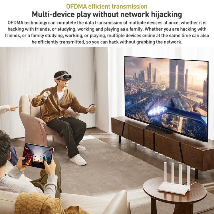Original Xiaomi AX3000T 2.4GHz/5GHz Dual-band 1.3GHz CPU Router Supports NFC Connection, US Plug(White) - Wireless Routers by Xiaomi | Online Shopping South Africa | PMC TechLife | Buy Now Pay Later Mobicred