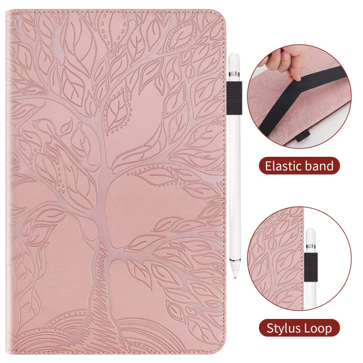 For Lenovo Tab P12 / Xiaoxin Pad Pro 12.7 2025 Life Tree Series Horizontal Flip Leather Tablet Case(Rose Gold) - Lenovo by PMC TechLife | Online Shopping South Africa | PMC TechLife | Buy Now Pay Later Mobicred