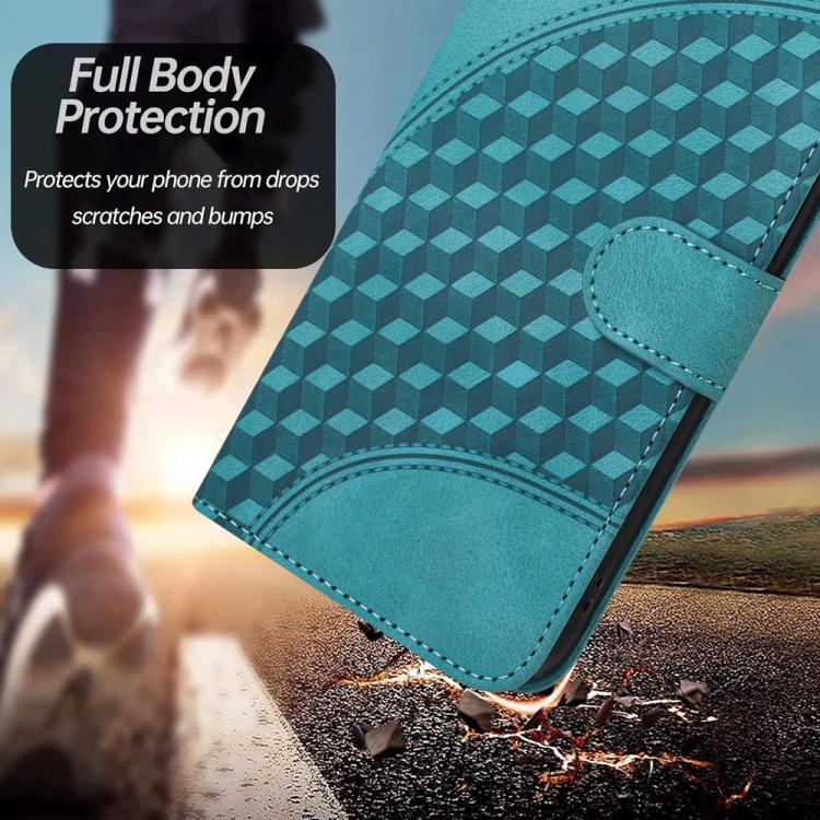 For iPhone 17 Air YX0060 Elephant Head Embossed Phone Leather Case with Lanyard(Light Blue) - free shipping - PMc TechLife - Order now!