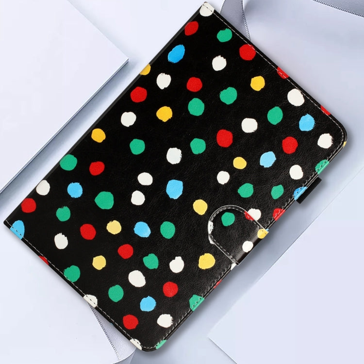 10 inch Dot Pattern Leather Tablet Case(Black Colorful Dot) - free shipping - PMC TechLife - Order now!