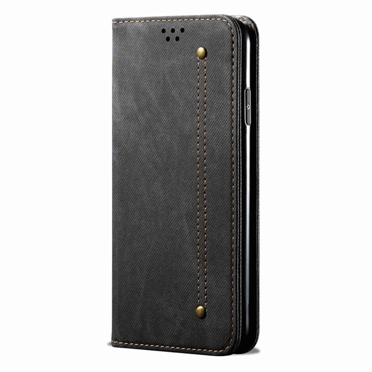 For Motorola Edge 40 Neo Denim Texture Flip Leather Phone Case(Black) - free shipping - PMC TechLife - Order now!