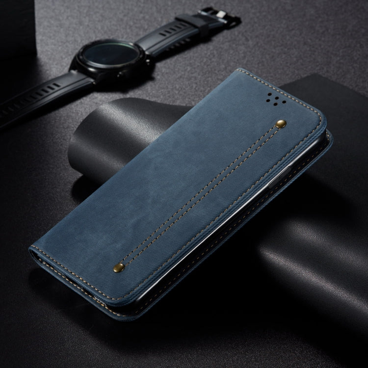 For Motorola Moto G54 5G Global Denim Texture Flip Leather Phone Case(Blue) - free shipping - PMC TechLife - Order now!