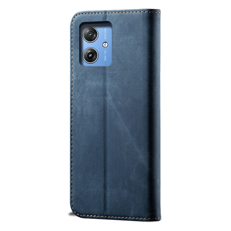 For Motorola Moto G54 5G Global Denim Texture Flip Leather Phone Case(Blue) - free shipping - PMC TechLife - Order now!