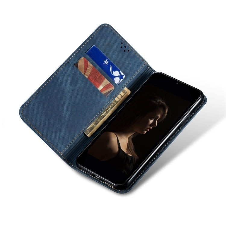 For Motorola Moto G54 5G Global Denim Texture Flip Leather Phone Case(Blue) - free shipping - PMC TechLife - Order now!
