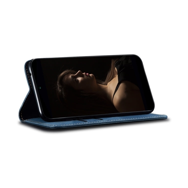 For Motorola Moto G54 5G Global Denim Texture Flip Leather Phone Case(Blue) - free shipping - PMC TechLife - Order now!