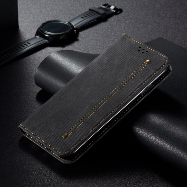 For Motorola Moto G34 5G / G45 5G Denim Texture Flip Leather Phone Case(Black) - free shipping - PMC TechLife - Order now!