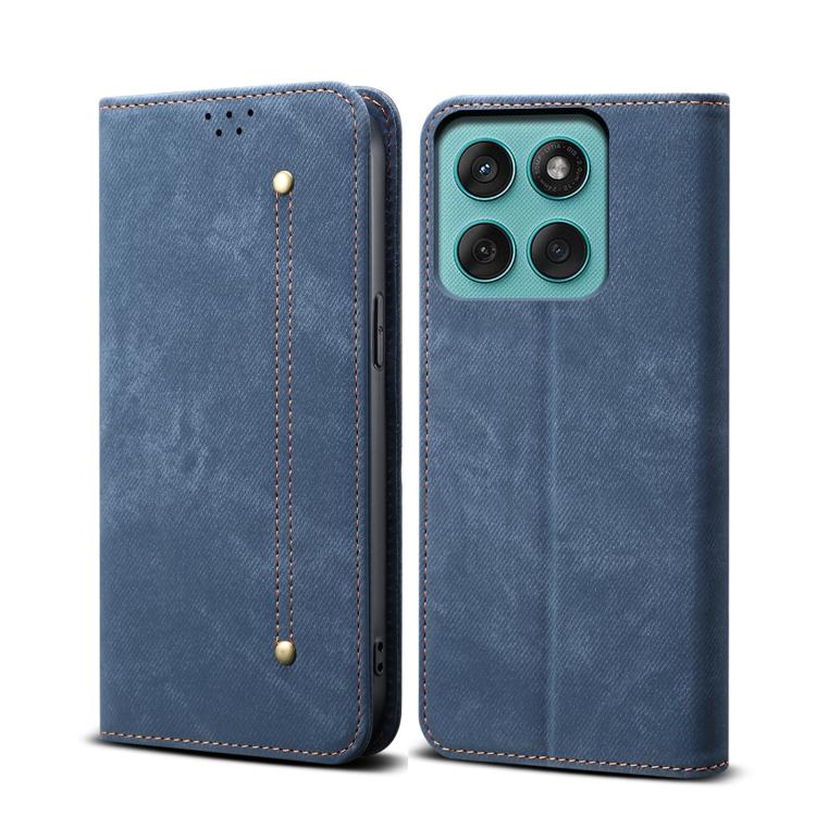 For Motorola Edge 60 Fusion Denim Texture Flip Leather Phone Case(Blue) - free shipping - PMC TechLife - Order now!