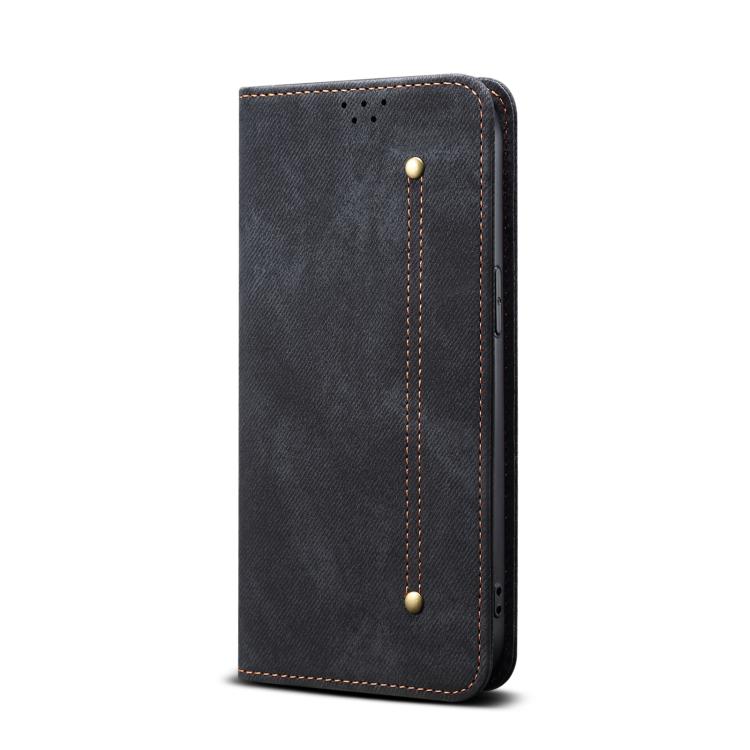 For Motorola Moto G86 5G Denim Texture Flip Leather Phone Case(Black) - free shipping - PMC TechLife - Order now!