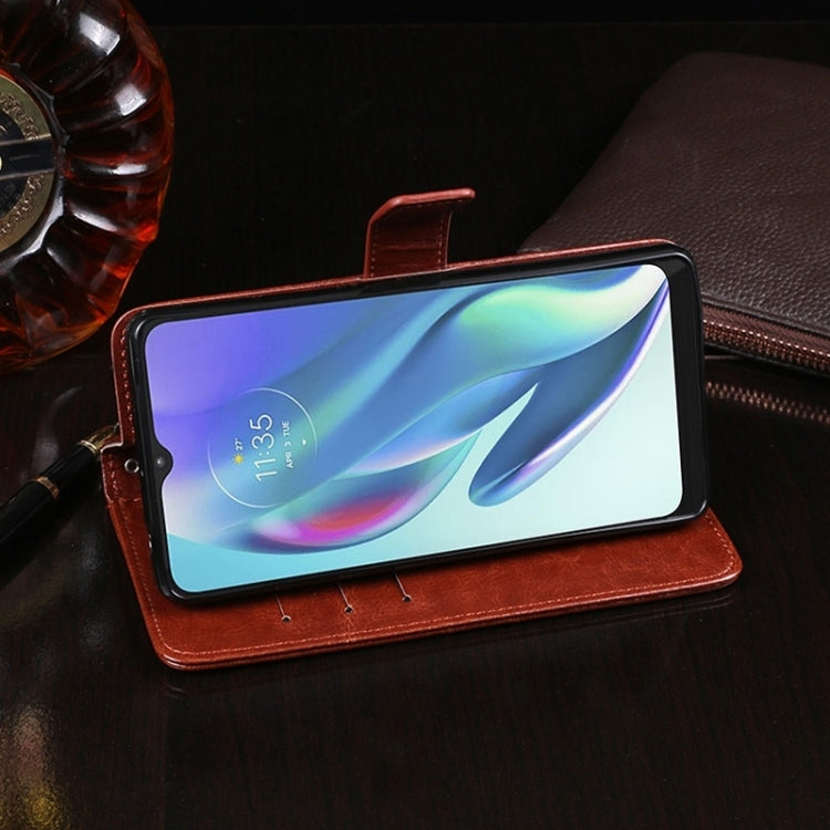 For OPPO Reno11 5G Global idewei Crazy Horse Texture Leather Phone Case with Holder(White) - OPPO Cases by idewei | Online Shopping South Africa | PMC Jewellery | Buy Now Pay Later Mobicred