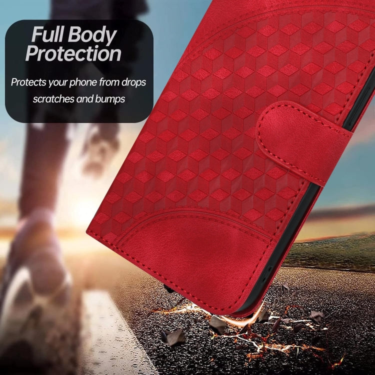 For Google Pixel 9 Pro YX0060 Elephant Head Embossed Phone Leather Case with Lanyard(Red) - Google Cases by PMC TechLife | Online Shopping South Africa | PMC TechLife | Buy Now Pay Later Mobicred