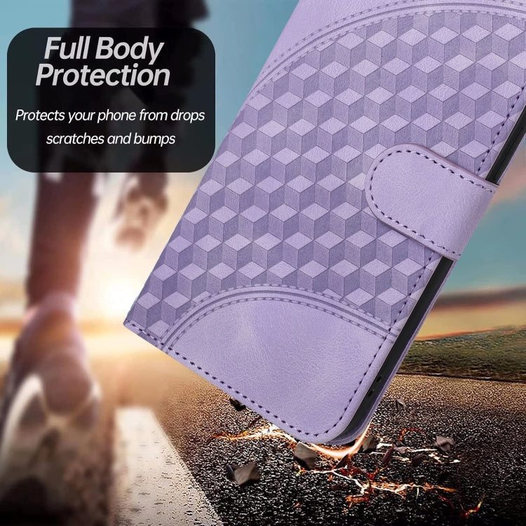For Google Pixel 9 YX0060 Elephant Head Embossed Phone Leather Case with Lanyard(Light Purple) - Google Cases by PMC TechLife | Online Shopping South Africa | PMC TechLife | Buy Now Pay Later Mobicred