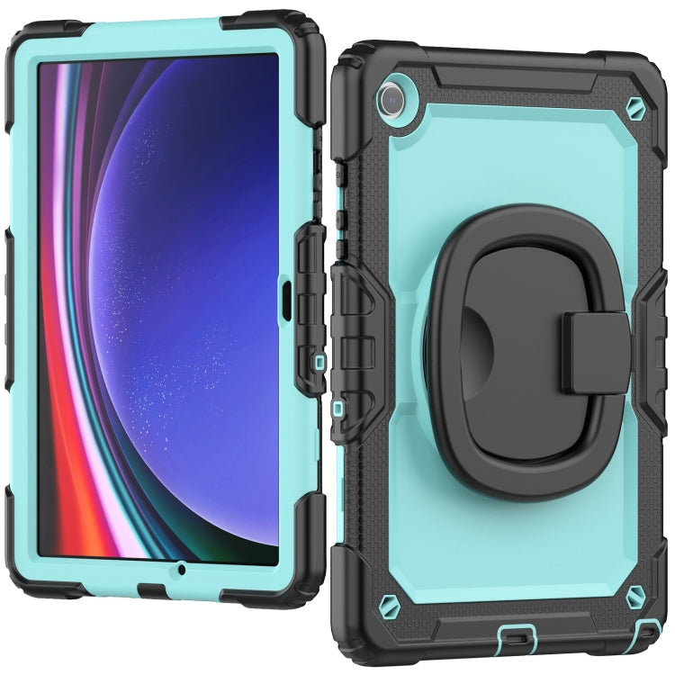 For Samsung Galaxy Tab A9+ Handle Silicone Hydric PC Tablet Case with Shoulder Strap(Light Blue) - Galaxy Tab A9+ by PMC TechLife | Online Shopping South Africa | PMC TechLife