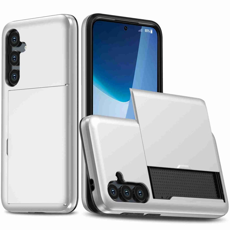 For Samsung Galaxy S24+ 5G Shockproof Armor Phone Case with Card Slot(White) - Galaxy S24+ 5G Cases by PMC TechLife | Online Shopping South Africa | PMC TechLife | Buy Now Pay Later Mobicred