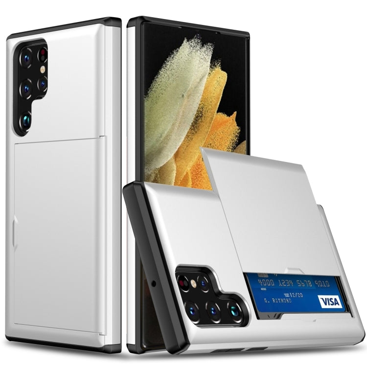 For Samsung Galaxy S24 Ultra 5G Shockproof Armor Phone Case with Card Slot(White) - Galaxy S24 Ultra 5G Cases by PMC TechLife | Online Shopping South Africa | PMC TechLife | Buy Now Pay Later Mobicred