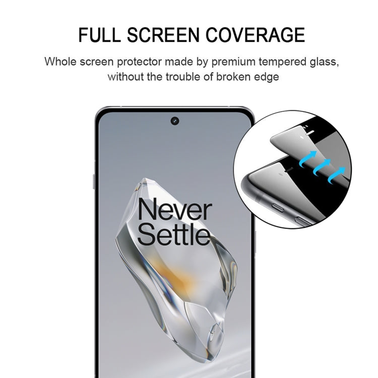 For OnePlus 12 9H HD 3D Curved Edge Tempered Glass Film(Black) - OnePlus Tempered Glass by PMC TechLife | Online Shopping South Africa | PMC TechLife