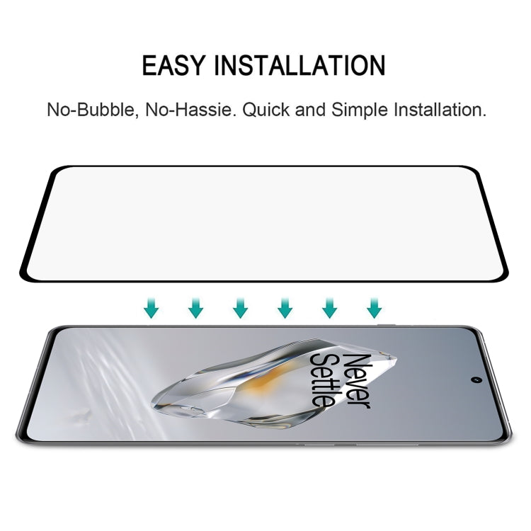 For OnePlus 12 9H HD 3D Curved Edge Tempered Glass Film(Black) - OnePlus Tempered Glass by PMC TechLife | Online Shopping South Africa | PMC TechLife