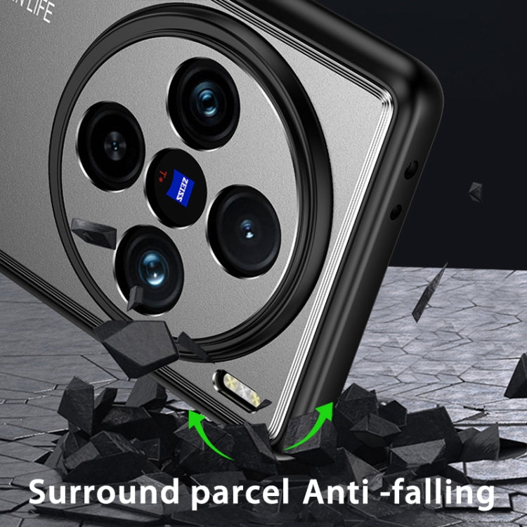 For vivo X100 Frosted Metal Phone Case(Silver) - vivo Cases by imak | Online Shopping South Africa | PMC TechLife | Buy Now Pay Later Mobicred