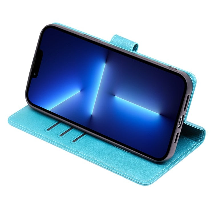 For Motorola Moto G Play 4G 2024 Calf Texture Buckle Flip Leather Phone Case(Light Blue) - Motorola Cases by PMC Jewellery | Online Shopping South Africa | PMC Jewellery | Buy Now Pay Later Mobicred