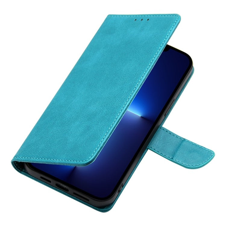 For Motorola Moto G Play 4G 2024 Calf Texture Buckle Flip Leather Phone Case(Light Blue) - Motorola Cases by PMC Jewellery | Online Shopping South Africa | PMC Jewellery | Buy Now Pay Later Mobicred