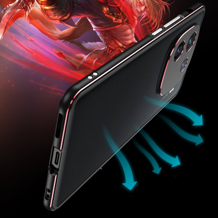 For vivo iQOO 12 Aurora Series Lens Protector + Metal Frame Phone Case(Silver) - iQOO 12 Cases by PMC TechLife | Online Shopping South Africa | PMC TechLife