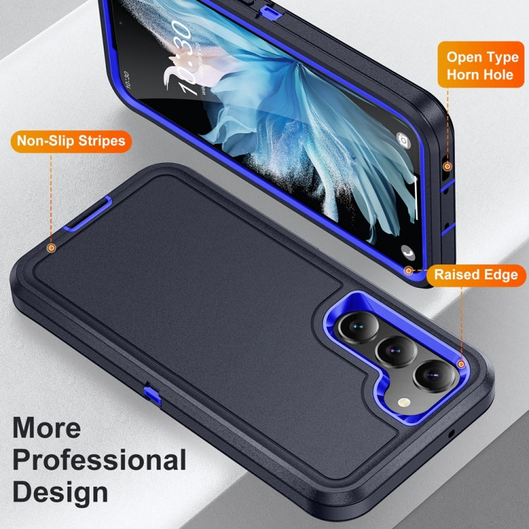 For Samsung Galaxy S24+ 5G / S25+ 5G Life Waterproof Rugged Phone Case(Dark Blue + Royal Blue) - Galaxy S24+ 5G Cases by PMC Jewellery | Online Shopping South Africa | PMC Jewellery | Buy Now Pay Later Mobicred
