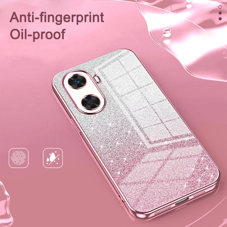 For Huawei Pura 70 Ultra Gradient Glitter Powder Electroplated Phone Case(Pink) - free shipping - PMC Jewellery - Order now!