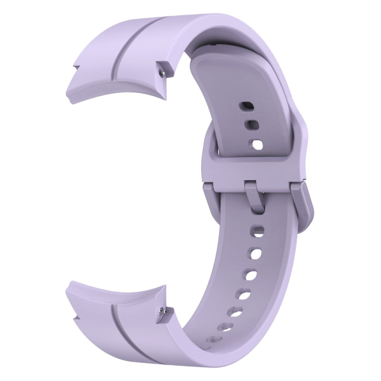 For Samsung Galaxy Watch 6 / 6 Classic Colorful Buckle Silicone Watch Band(Purple) - Watch Bands by PMC TechLife | Online Shopping South Africa | PMC TechLife