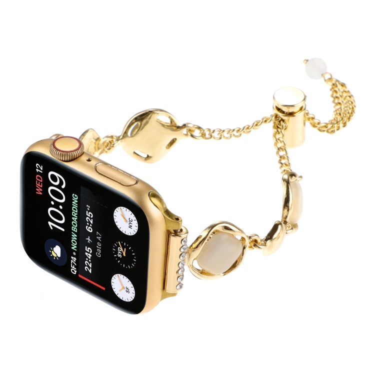 For Apple Watch Ultra 49mm Shell Metal Chain Bracelet Watch Band(Gold) - free shipping - PMC TechLife - Order now!