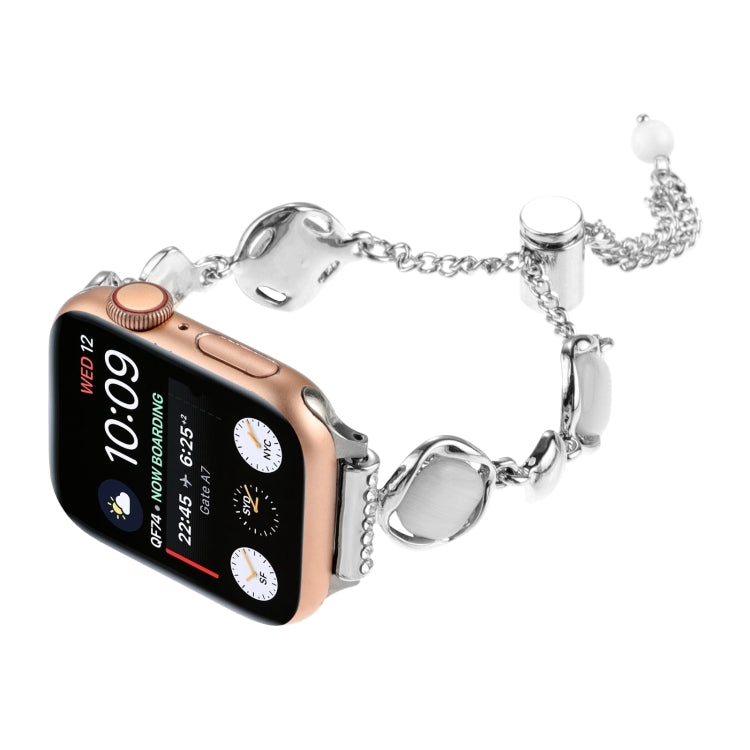 For Apple Watch Series 2 38mm Shell Metal Chain Bracelet Watch Band(Silver) - Watch Bands by PMC TechLife | Online Shopping South Africa | PMC TechLife