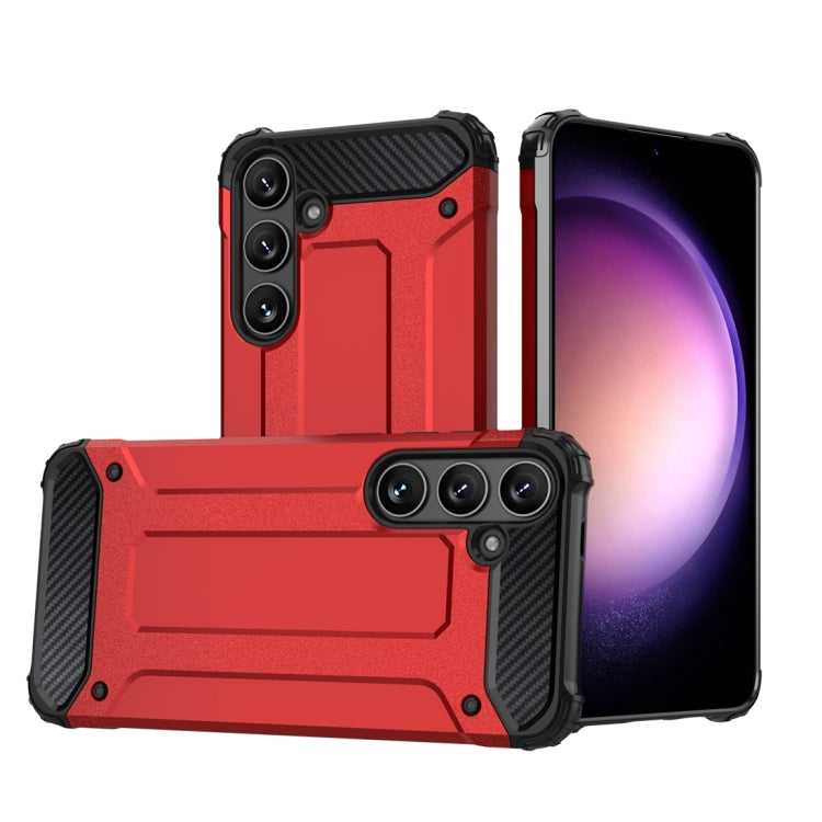 For Samsung Galaxy S24 5G Magic Armor TPU + PC Phone Case(Red) - Galaxy S24 5G Cases by PMC TechLife | Online Shopping South Africa | PMC TechLife