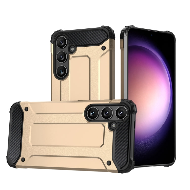 For Samsung Galaxy S24 5G Magic Armor TPU + PC Phone Case(Gold) - Galaxy S24 5G Cases by PMC TechLife | Online Shopping South Africa | PMC TechLife