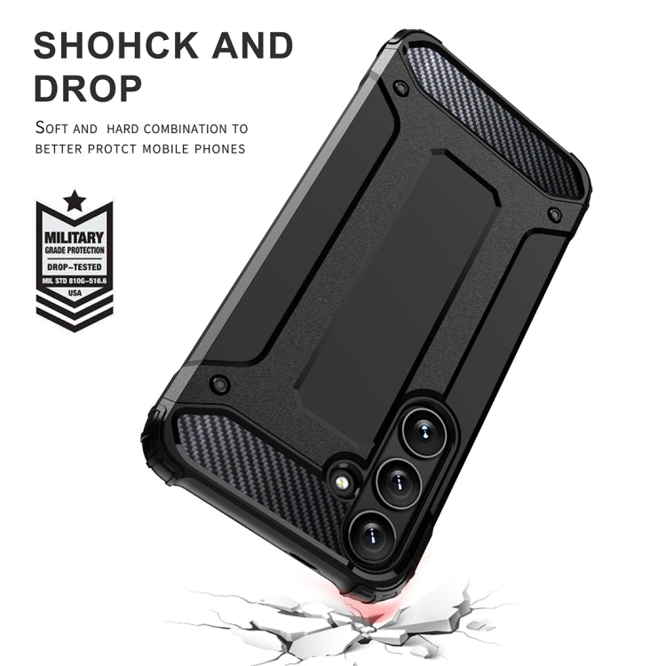 For Samsung Galaxy S24 Ultra 5G Magic Armor TPU + PC Phone Case(Navy Blue) - Galaxy S24 Ultra 5G Cases by PMC TechLife | Online Shopping South Africa | PMC TechLife
