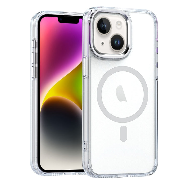 For iPhone 14 Plus MagSafe Magnetic Clear Phone Case(Transparent) - iPhone 14 Plus Cases by PMC TechLife | Online Shopping South Africa | PMC TechLife