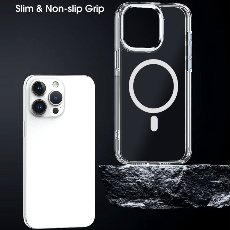 For iPhone 15 Pro Max MagSafe Magnetic Clear Phone Case(Sierra Blue) - iPhone 15 Pro Max Cases by PMC TechLife | Online Shopping South Africa | PMC TechLife