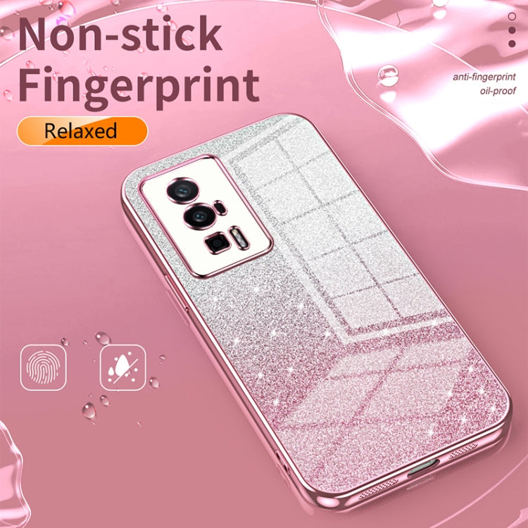 For Xiaomi 14 Gradient Glitter Powder Electroplated Phone Case(Pink) - 14 Cases by PMC TechLife | Online Shopping South Africa | PMC TechLife | Buy Now Pay Later Mobicred