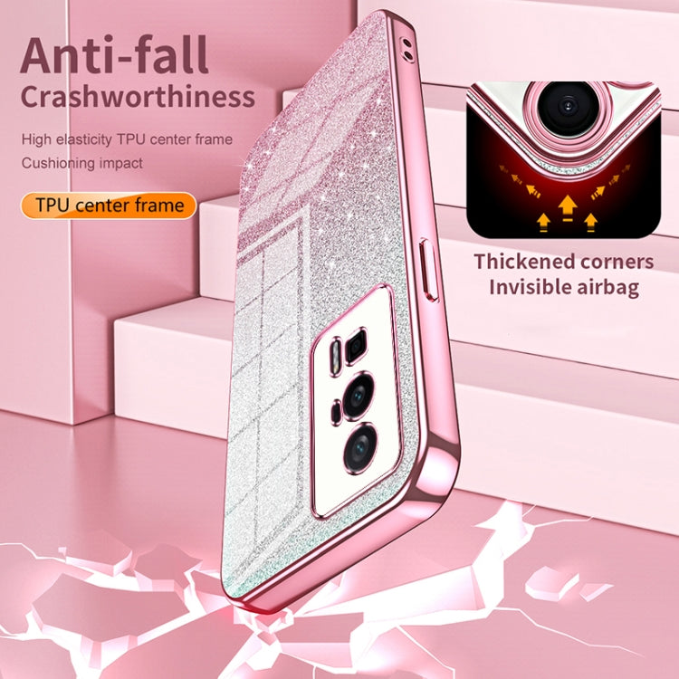 For Xiaomi 14 Gradient Glitter Powder Electroplated Phone Case(Pink) - 14 Cases by PMC TechLife | Online Shopping South Africa | PMC TechLife | Buy Now Pay Later Mobicred