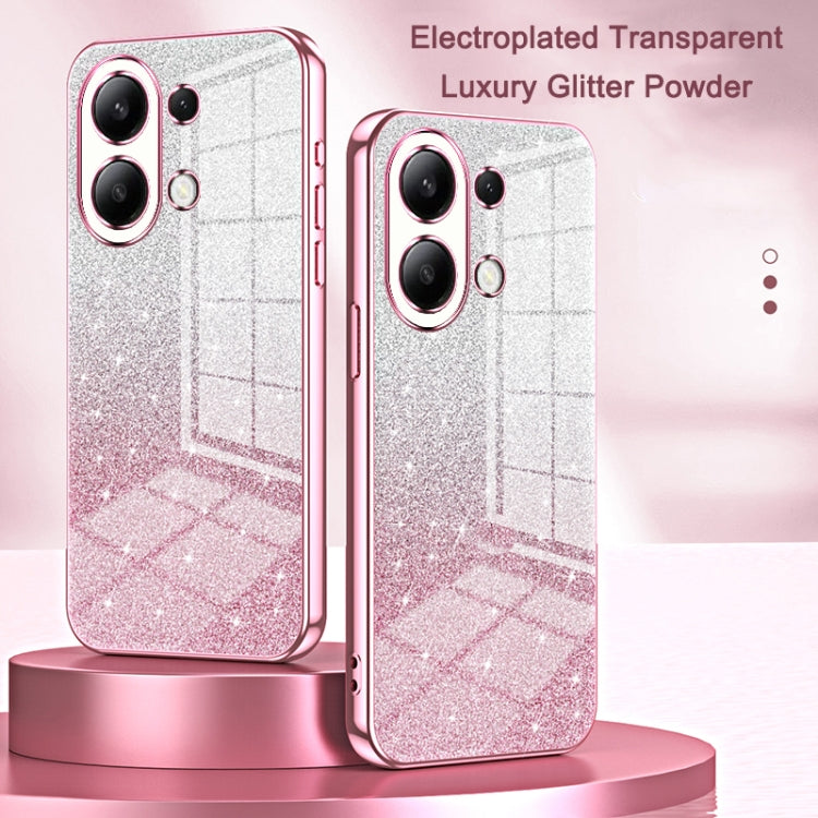 For Xiaomi Redmi Note 13 Pro 4G Gradient Glitter Powder Electroplated Phone Case(Green) - Note 13 Pro Cases by PMC TechLife | Online Shopping South Africa | PMC TechLife | Buy Now Pay Later Mobicred