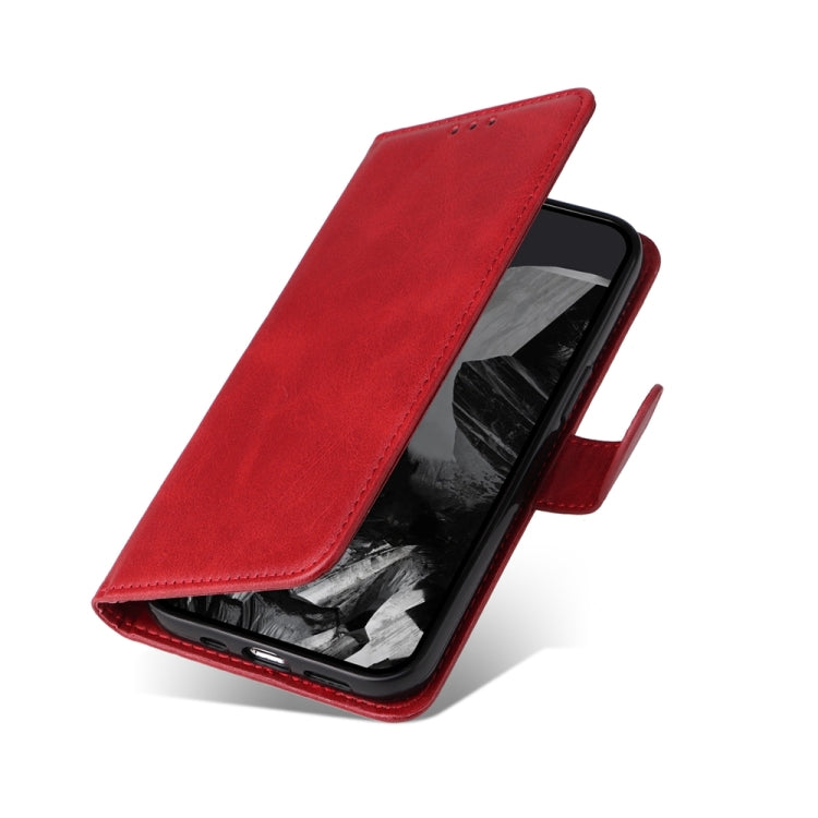 For Google Pixel 9 Pro Classic Calf Texture Flip Leather Phone Case(Red) - Google Cases by PMC TechLife | Online Shopping South Africa | PMC TechLife | Buy Now Pay Later Mobicred