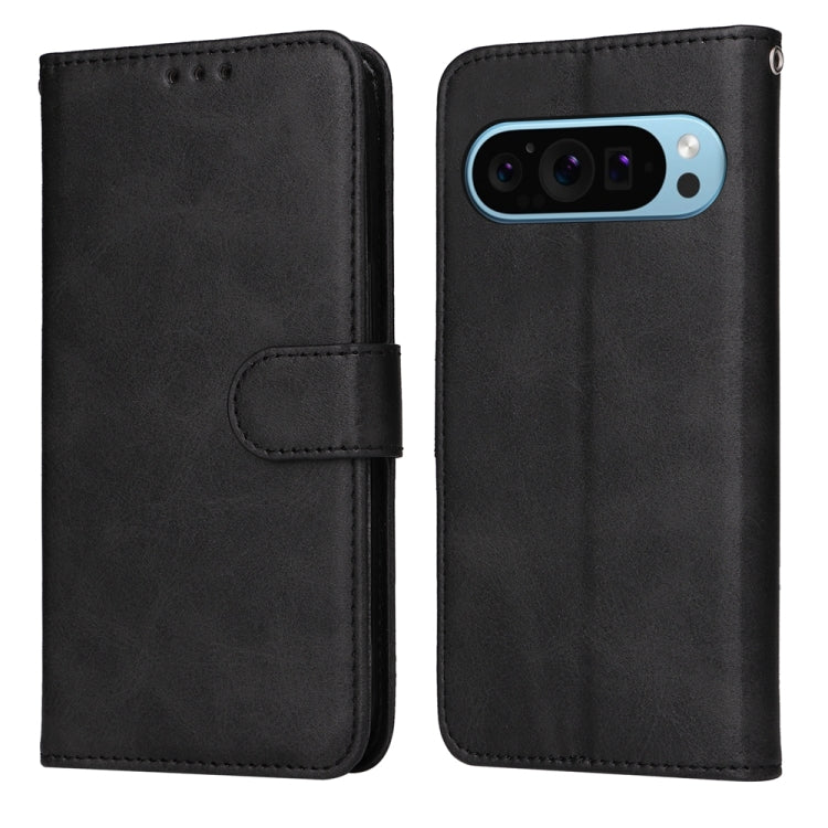 For Google Pixel 9 Classic Calf Texture Flip Leather Phone Case(Black) - Google Cases by PMC TechLife | Online Shopping South Africa | PMC TechLife | Buy Now Pay Later Mobicred