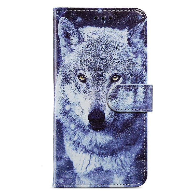 For Blackview A53 Pro Painted Pattern Horizontal Flip Leather Phone Case(White Wolf) - More Brand by PMC TechLife | Online Shopping South Africa | PMC TechLife | Buy Now Pay Later Mobicred