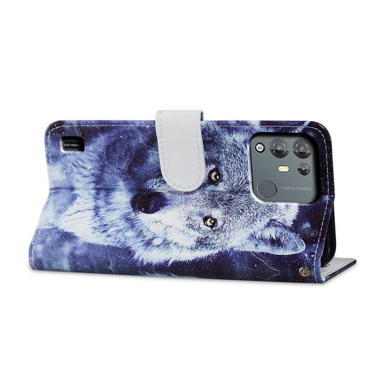 For Blackview A55 Pro Painted Pattern Horizontal Flip Leather Phone Case(White Wolf) - More Brand by PMC TechLife | Online Shopping South Africa | PMC TechLife | Buy Now Pay Later Mobicred