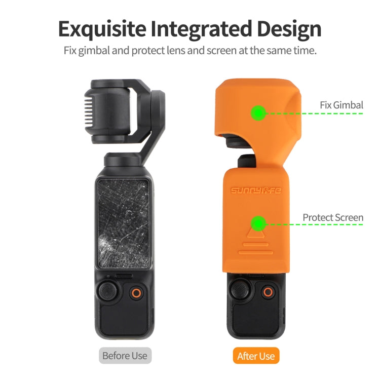 For DJI Osmo Pocket 3 Sunnylife OP3-BHT746 Silicone Protective Case(Grey White) - Case & Bags by Sunnylife | Online Shopping South Africa | PMC TechLife | Buy Now Pay Later Mobicred