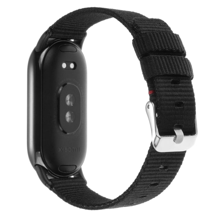 For Xiaomi Mi Band 8 Nylon Canvas Watch Band(Black) - free shipping - PMc TechLife - Order now!